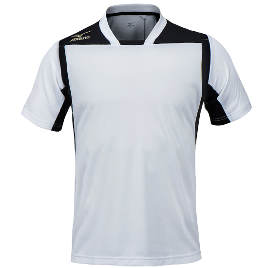 미즈노 게임 셔츠 S/S(P2MA7K0201)-백색/검정