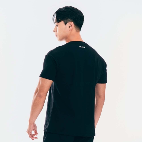 나인티플러스 X 동고 데일리 머슬핏 티셔츠(21059) - 블랙