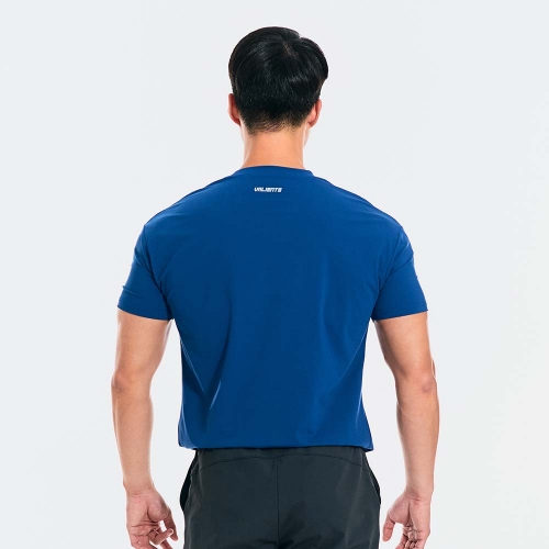 ★마지막 수량★ 나인티플러스 X 동고 스포츠 머슬핏 티셔츠(21063) - 블루