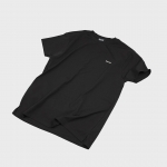브렁크 레터링 머슬핏 반팔 티셔츠 (블랙)  -BR