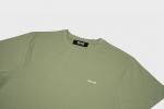 브렁크 레터링 머슬핏 반팔 티셔츠 (올리브)  -BR